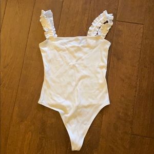 Aritzia white tank top body suit